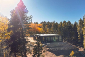 Luxury Lakefront Container Home with Sauna, Fishing, Mountain Views